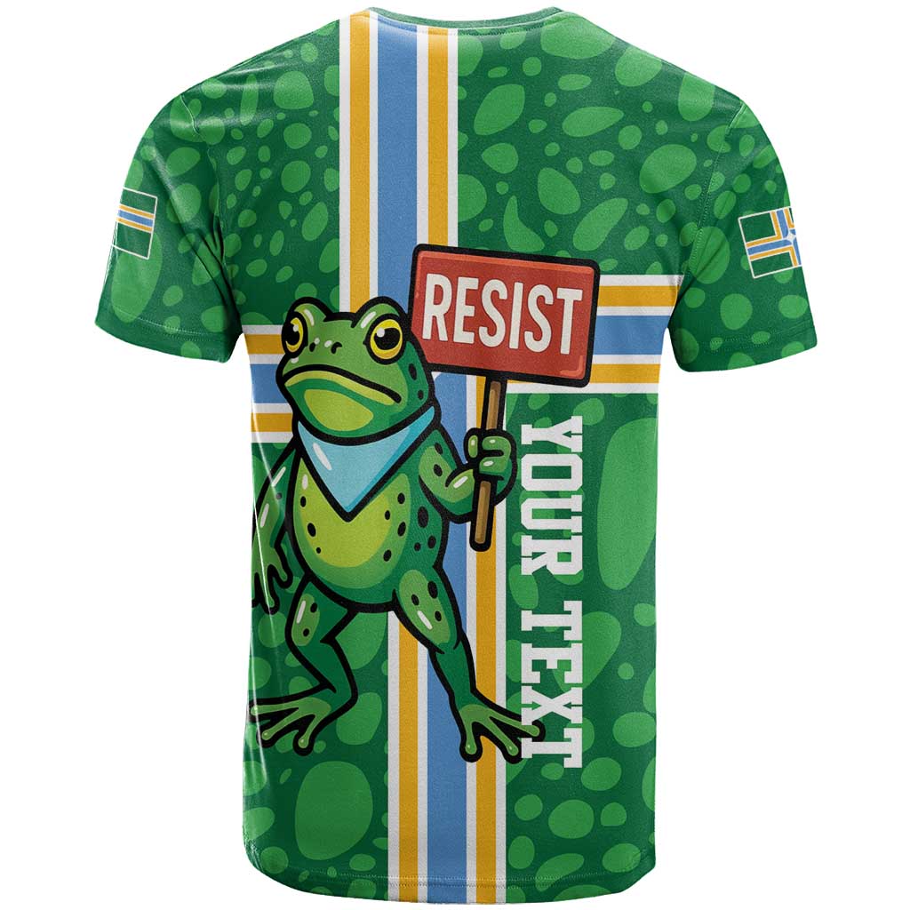 Personalized Resist Portland Frog T-Shirt Frog Activist Protest City Graphic Tee