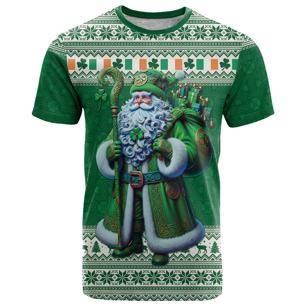 Ireland Christmas T-Shirt Irish Santa Claus Graphic Tee