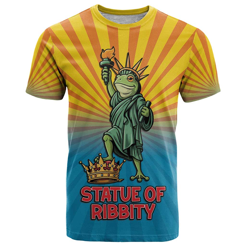 Lady Liberty Portland Frog T-Shirt Frog Protest No Kings In America Graphic Tee