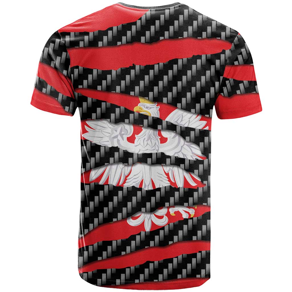 Poland Beast T-Shirt Ripped Flag Graphic Graphic Tee