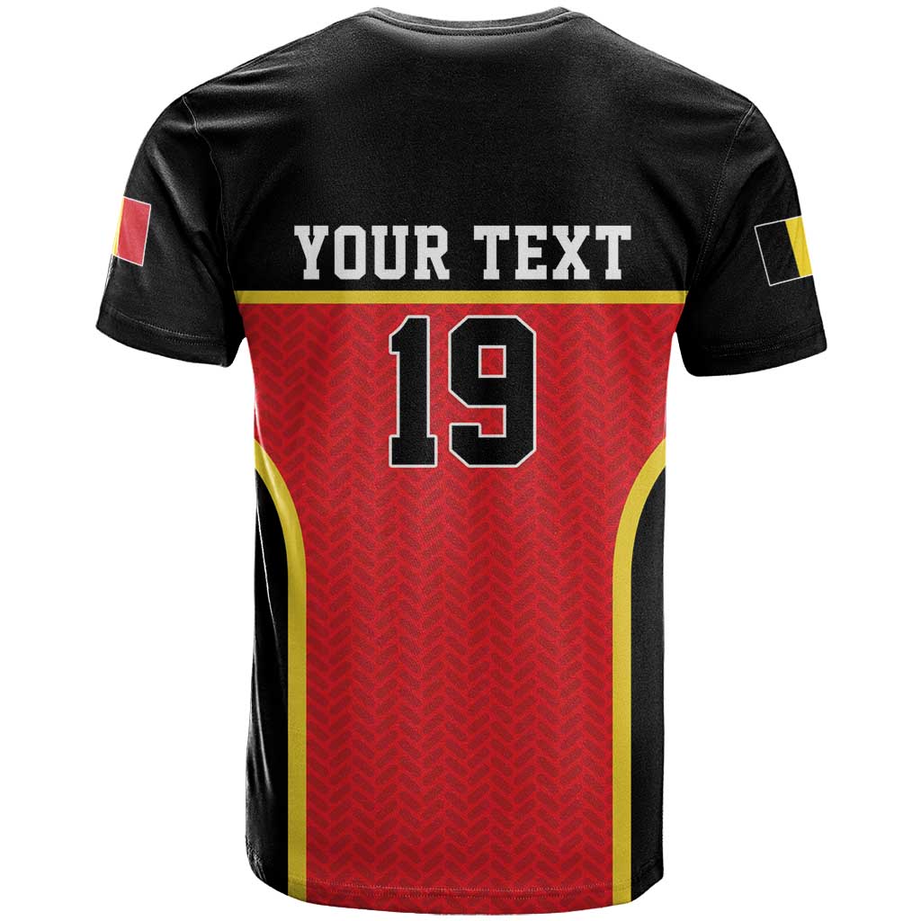 Custom World Football 2026 Belgium T-Shirt Belgian Lion Go Champions Graphic Tee