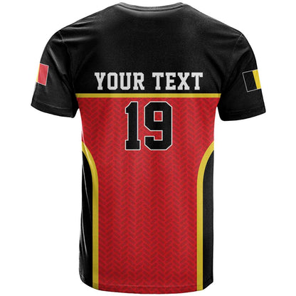 Custom World Football 2026 Belgium T-Shirt Belgian Lion Go Champions Graphic Tee