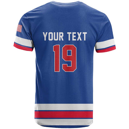 Custom USA Ice Hockey T-Shirt Champions 2026 Graphic Tee