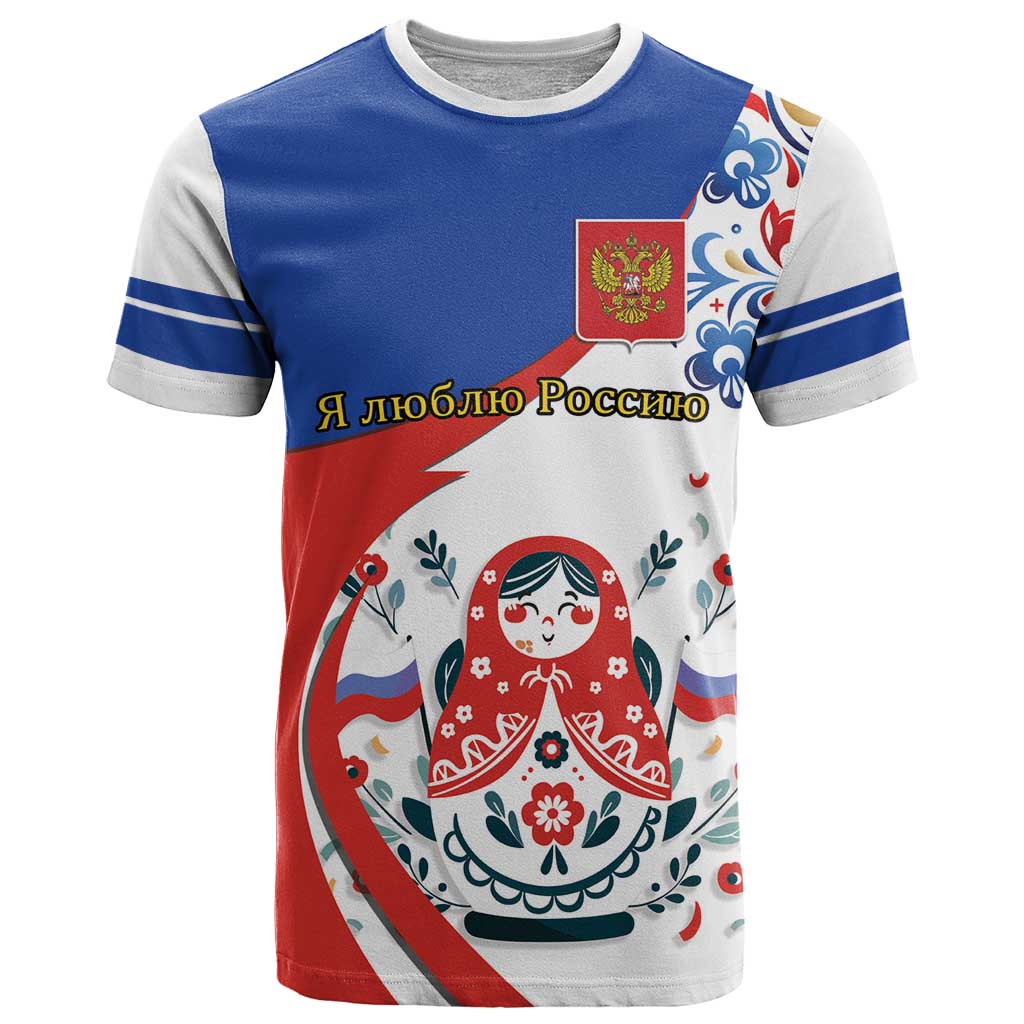 Matryoshka Doll T-Shirt Flag Color Style No2 Graphic Tee