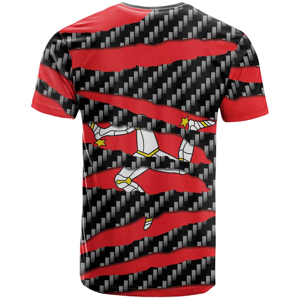 Isle of Man Beast T-Shirt Ripped Flag Graphic Graphic Tee