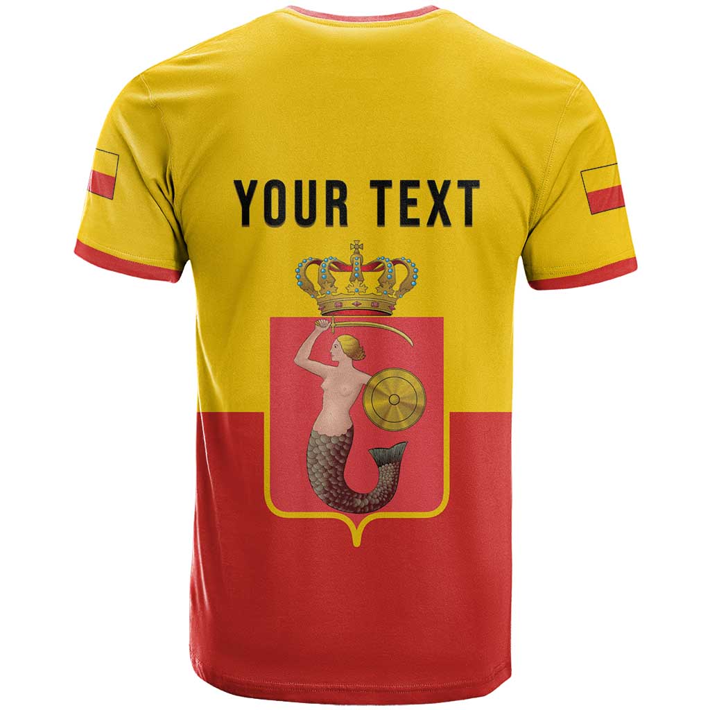 Personalized Warsaw Capital of Poland T-Shirt Royal Syrenka Heraldic Design Graphic Tee