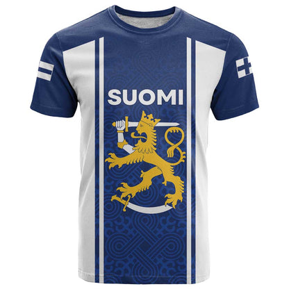 Personalized Finland Suomi Lion T-Shirt Pride Of The North Graphic Tee