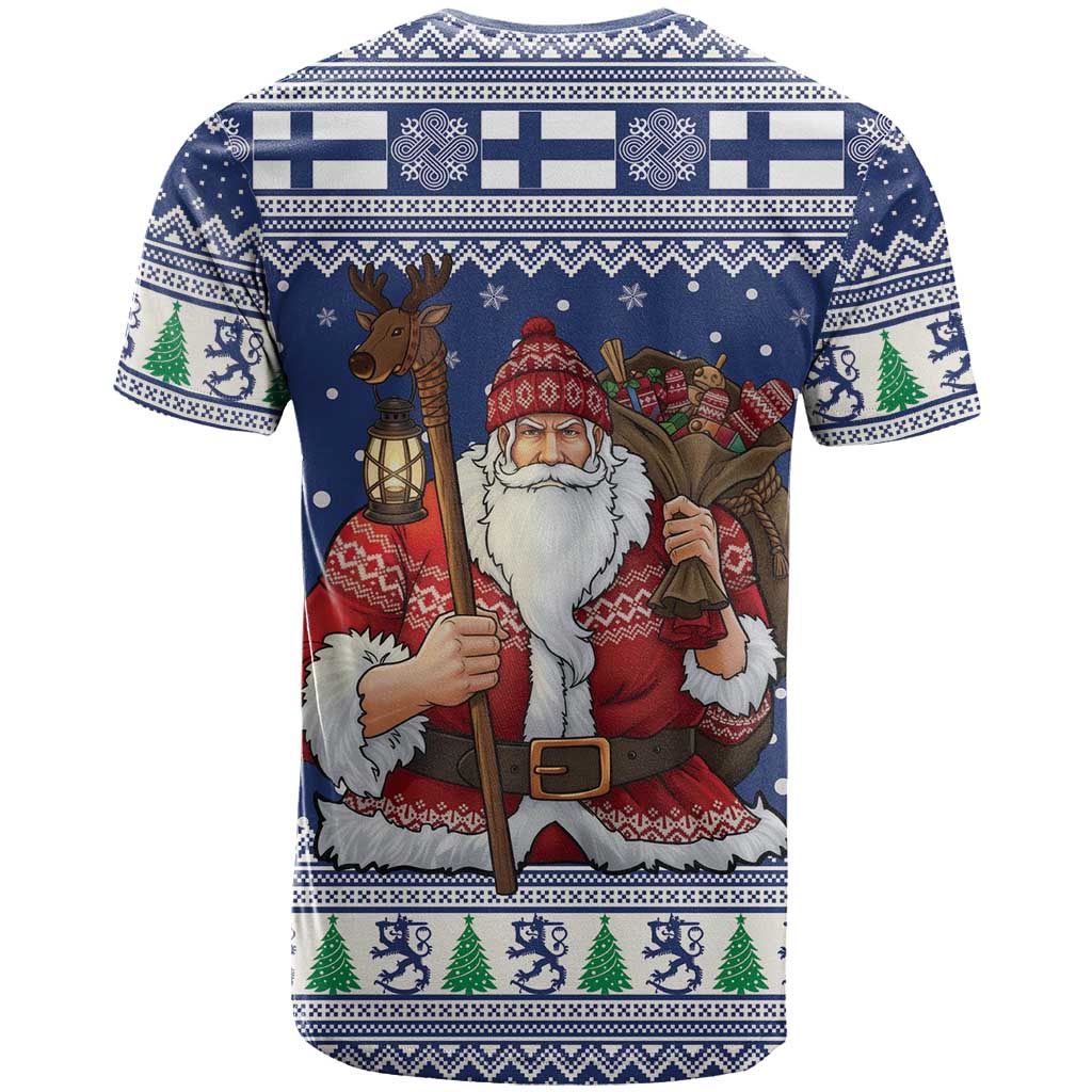 Funny Finland Christmas T-Shirt Hauskaa Joulua Joulupukki Graphic Tee