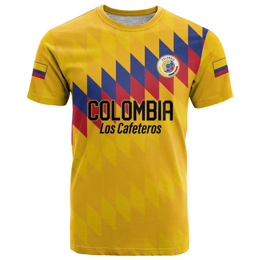 Custom World Football 2026 Colombia T-Shirt Vamos Los Cafeteros Graphic Tee