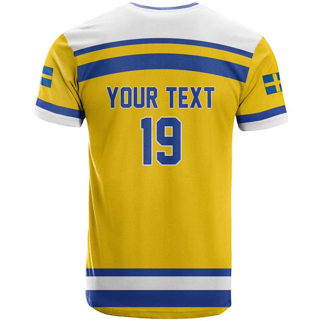 Sweden Ice Hockey Custom T-Shirt Go Tre Kronor Champions Graphic Tee