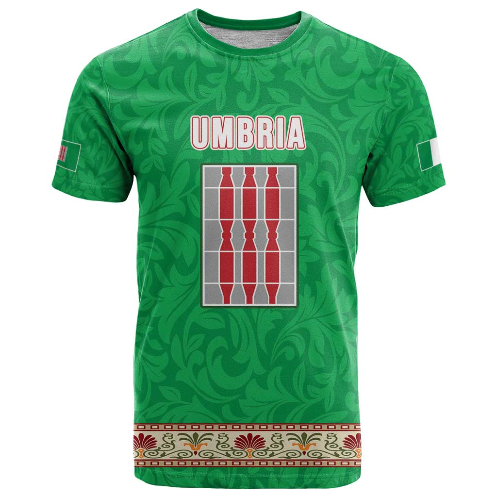 Personalized Italy Umbria T-Shirt Flag Style Graphic Tee