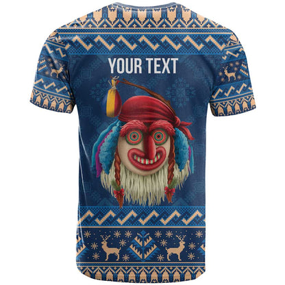Personalized Romania Christmas T-Shirt Romanian Traditional Masks Graphic Tee