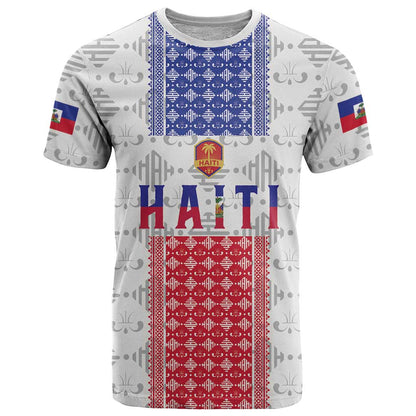 Custom Haiti Football T-Shirt National Flag Design Graphic Tee
