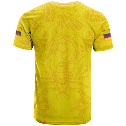 Colombia Rene Higuita Scorpion Kick T-Shirt Home Retro 1995 Goalkeeper Legend Graphic Tee
