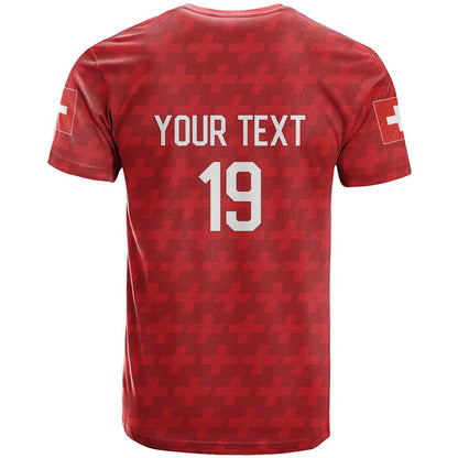 Custom World Football 2026 Switzerland T-Shirt Schweiz Hopp Schwiiz Graphic Tee