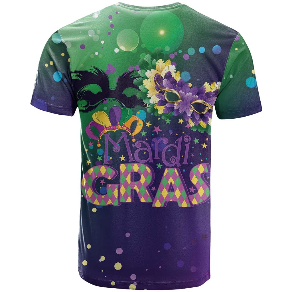 Mardi Gras Masquerade Mask T-Shirt NOLA Vibe Graphic Tee