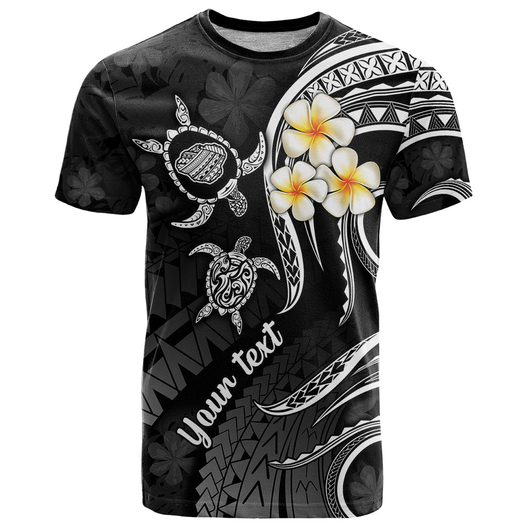 Personalised Kauai Hawaii T-Shirt Polynesian Tattoo and Pacific Plumeria White Vibe Graphic Tee