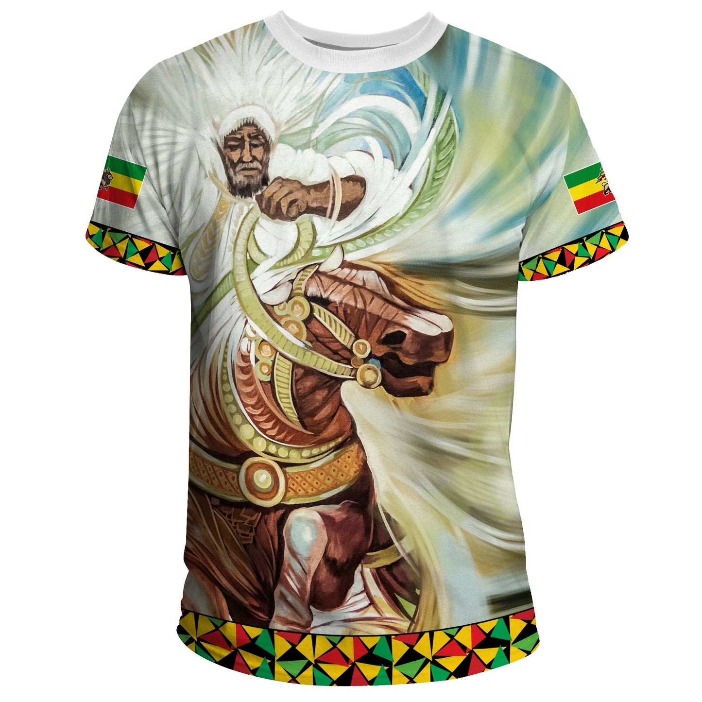 Ethiopia T-Shirt Proud Ethiopian Flag Graphic Tee