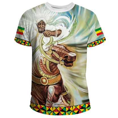 Ethiopia T-Shirt Proud Ethiopian Flag Graphic Tee