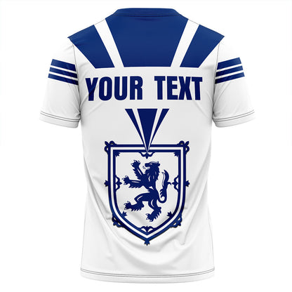 Custom Scotland Royal Blue T-Shirt Graphic Tee