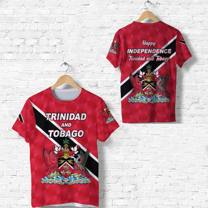 Happy Trinidad and Tobago T-Shirt independence Day Red Graphic Tee