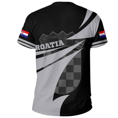 Croatia T-Shirt Flag Jersey Graphic Tee