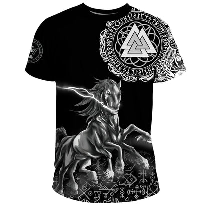 Viking T-Shirt Sleipnir Odin Graphic Tee