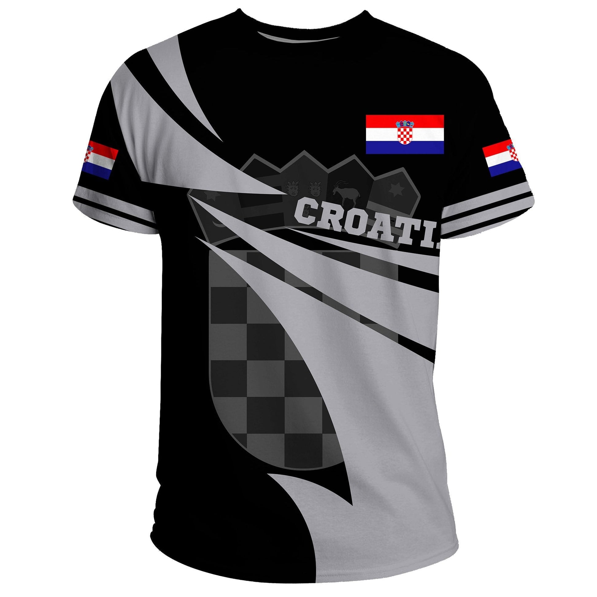 Croatia T-Shirt Flag Jersey Graphic Tee