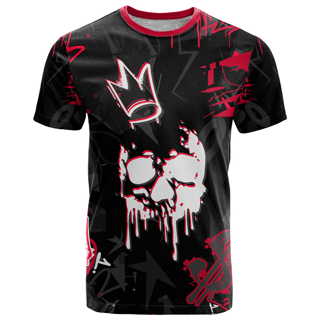 Skull Pattern T-Shirt The Time Is Aways Right To Do What Is Right Graphic Tee