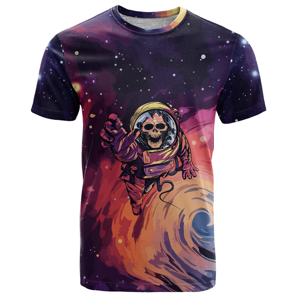 Skull T-Shirt I Need More Space Cosmic Style Graphic Tee