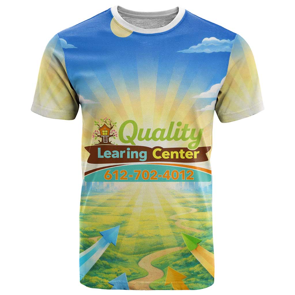 Quality Learning Center T-Shirt Funny Day Care Bright and Playful Branded Graphic Tee