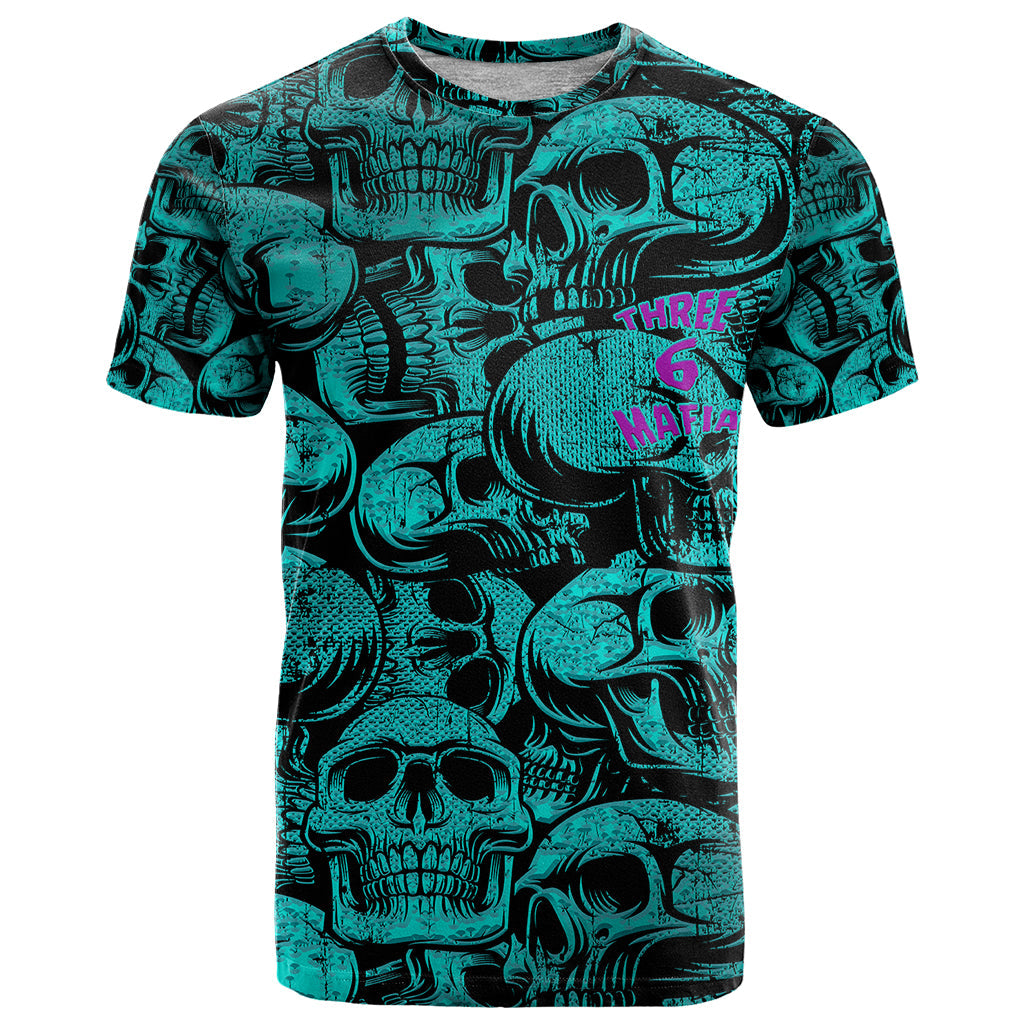 Three 6 Mafia Skull T-Shirt Three 6 Mafia Graphic Tee
