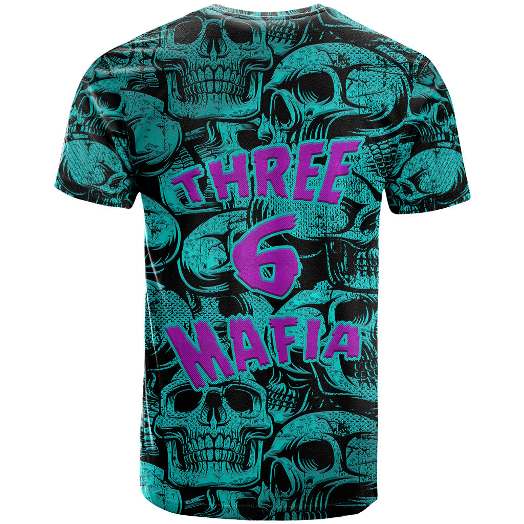 Three 6 Mafia Skull T-Shirt Three 6 Mafia Graphic Tee