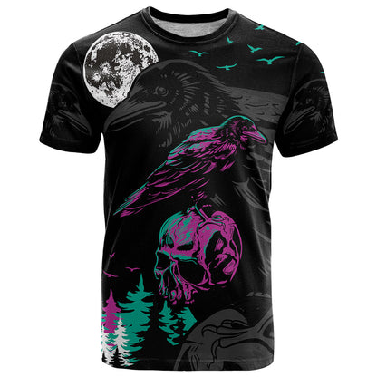 Crow Skull T-Shirt My Mascot Is The A Crow Graphic Tee