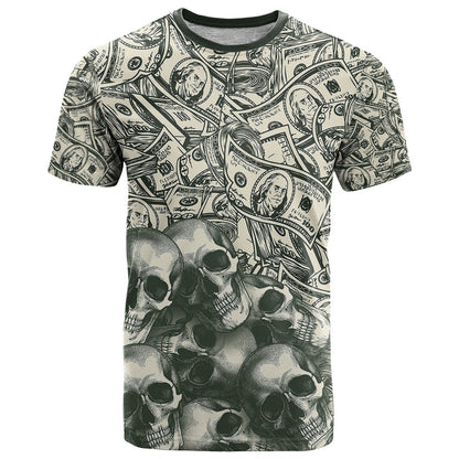 Skull Money T-Shirt The Money You Make Is A Symbol Graphic Tee