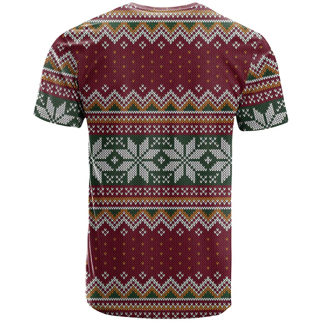 I Rock Jingle Bells Christmas Design T-Shirt Funny Xmas Holiday Patterns Graphic Tee