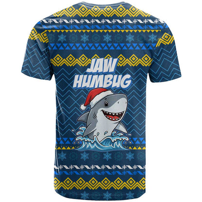 Christmas Jaw Humbug T-Shirt Xmas Holiday Patterns Graphic Tee