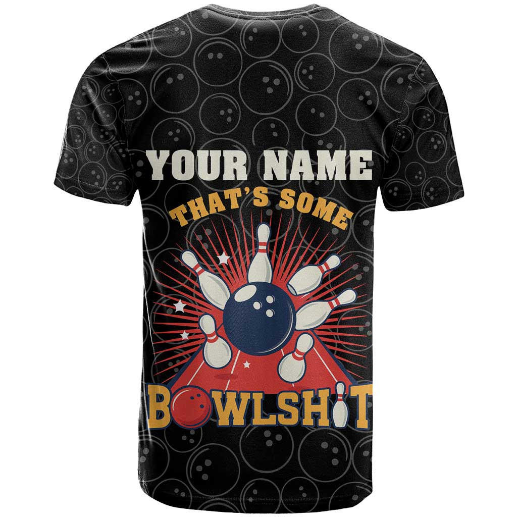 Flaming Bowling Ball T-Shirt with Strike Explosion and Funny Quote Graphic on Bowling Graphic Tee