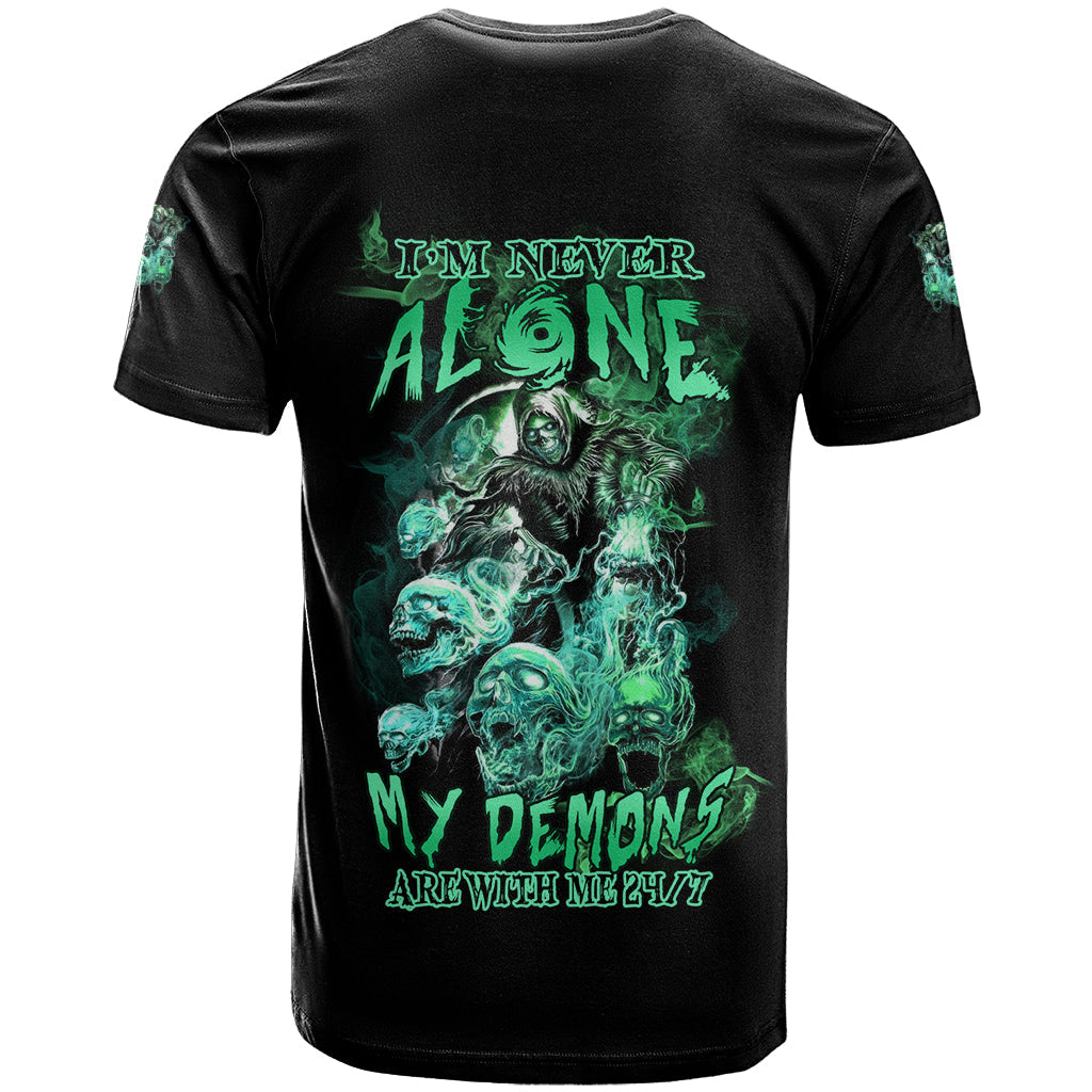 I'm Never Alone Skull Reaper T-Shirt Graphic Tee