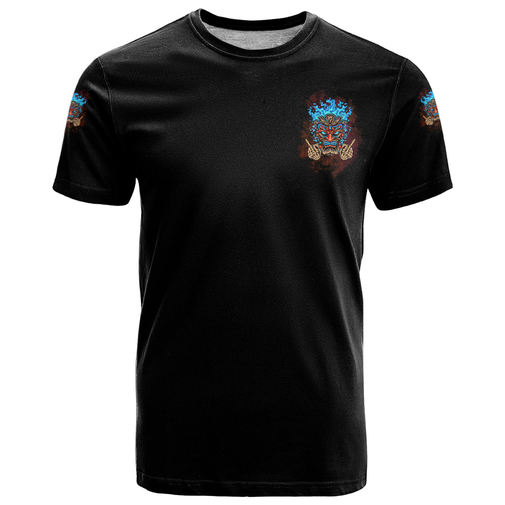 My Give A F Tiki Skull T-Shirt Graphic Tee
