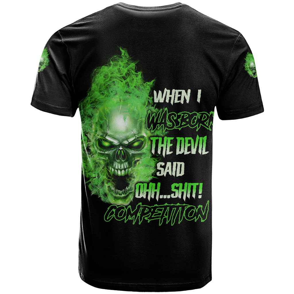 When I Was Born Skull T-Shirt Graphic Tee