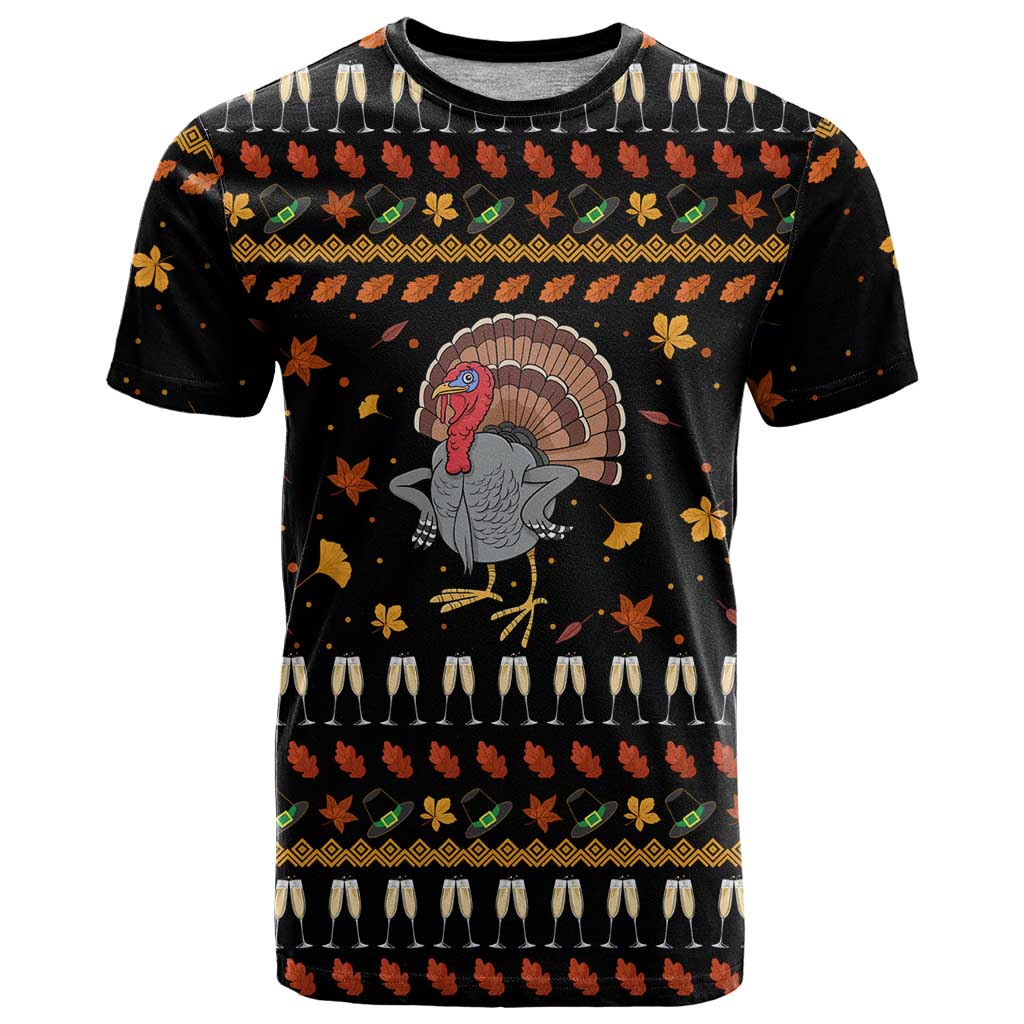 Thanksgiving Christmas Design T-Shirt Xmas Holiday Patterns Graphic Tee