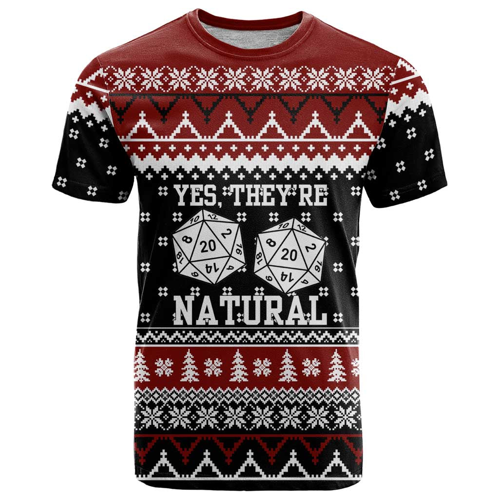 They Are Natural Christmas T-Shirt Xmas Holiday Patterns Graphic Tee