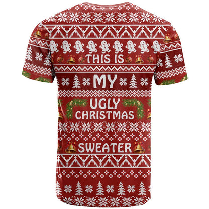 This Is My Christmas T-Shirt Xmas Holiday Patterns Graphic Tee