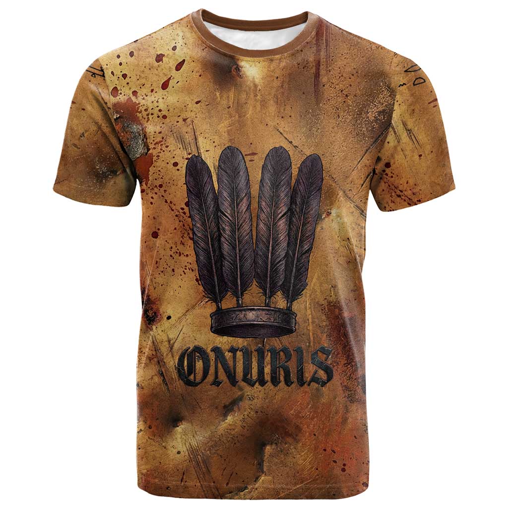 Onuris T-Shirt Egyptian War God Slayer of Enemies Spear Lion Ancient Battle Graphic Tee