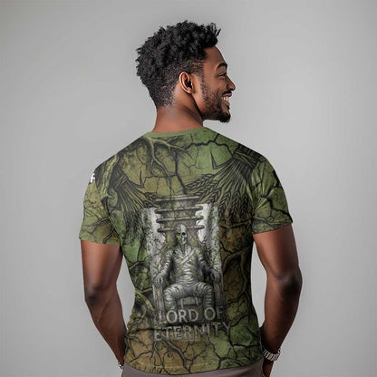 Osiris T-Shirt Lord of Eternity Egyptian God Throne Mummy Staffs Ancient Graphic Tee