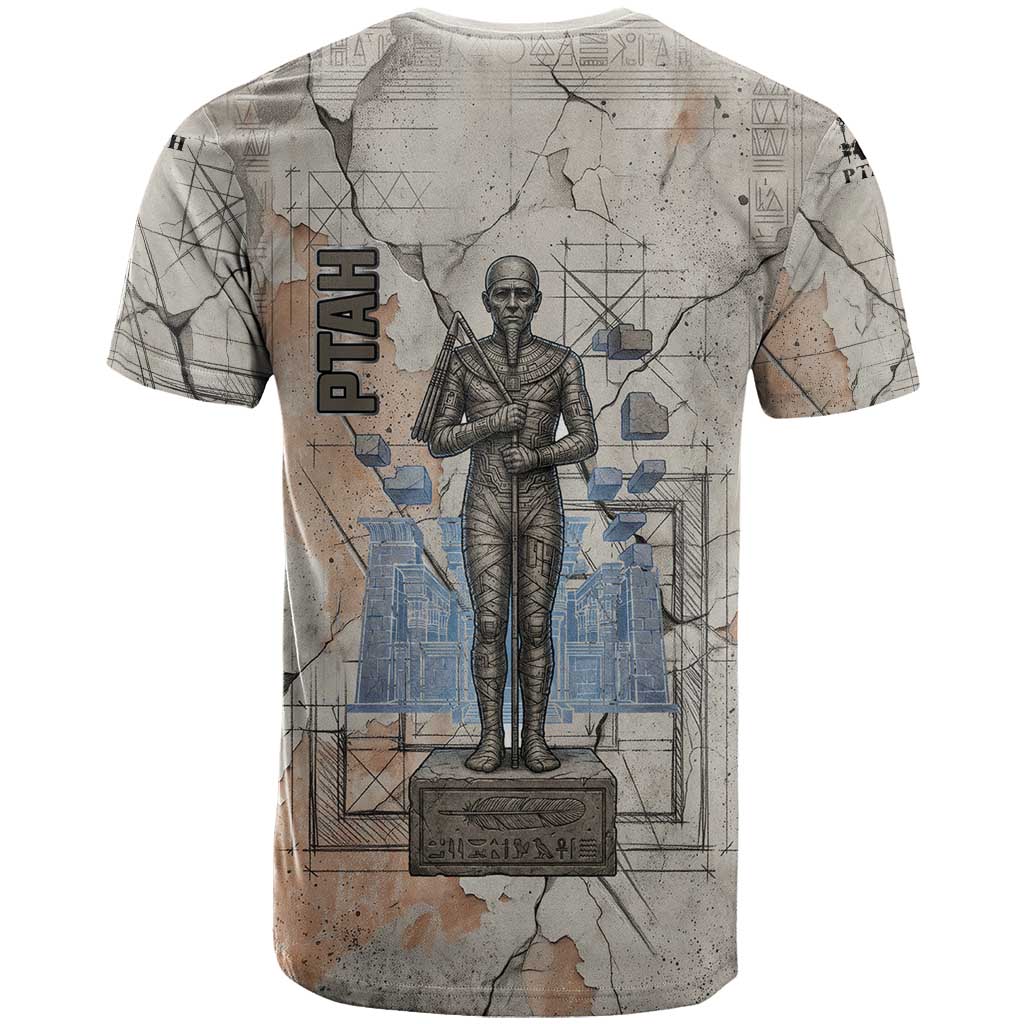 Ptah Egyptian T-Shirt God of Crafts Architecture Tools Fashioner of the Earth Graphic Tee