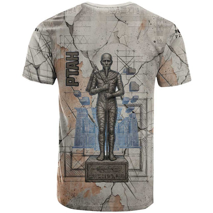 Ptah Egyptian T-Shirt God of Crafts Architecture Tools Fashioner of the Earth Graphic Tee