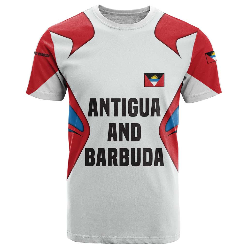 Antigua and Barbuda Flag T-Shirt with National Coat of Arms Graphic Tee
