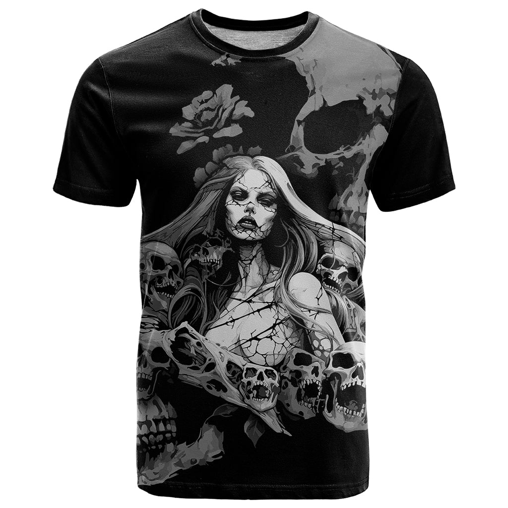 Skeleton Girl T-Shirt Yes I'm A Bicth - Not Yours Graphic Tee